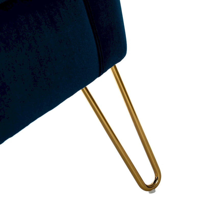 Ensemble de 2 chaises d'appoint rembourrées Barto avec dossier capitonné par HULALA HOME