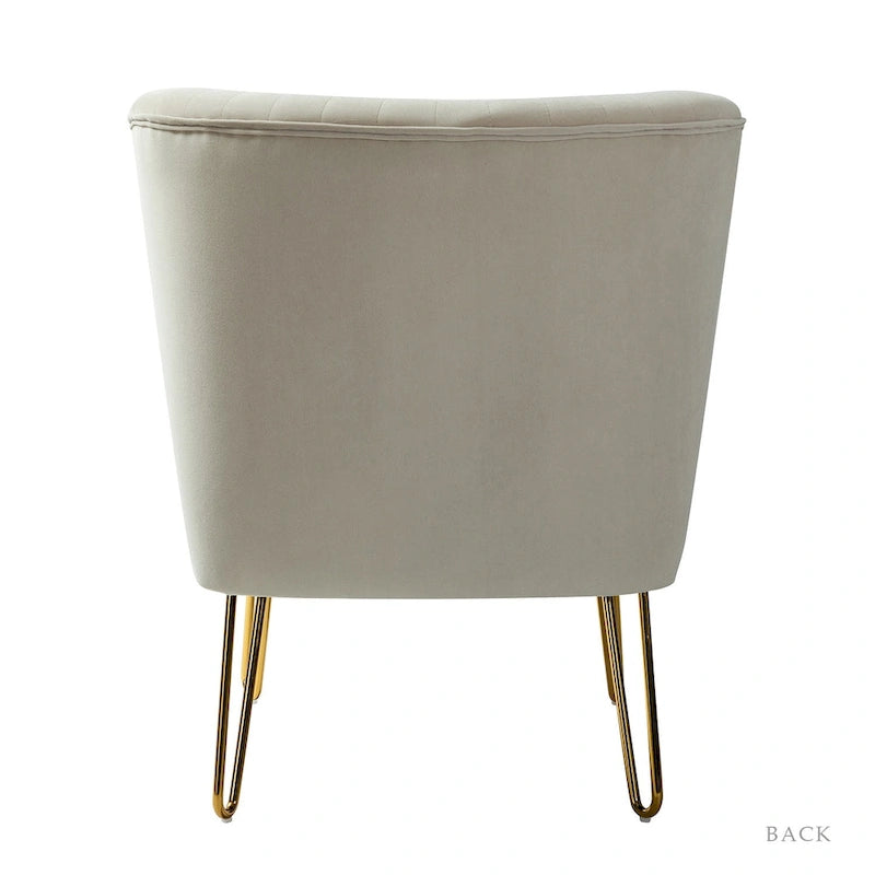 Ensemble de 2 chaises d'appoint rembourrées Barto avec dossier capitonné par HULALA HOME