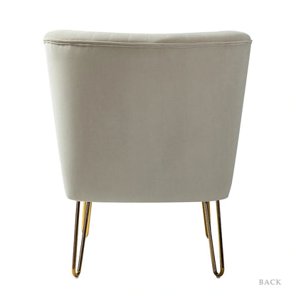 Ensemble de 2 chaises d'appoint rembourrées Barto avec dossier capitonné par HULALA HOME