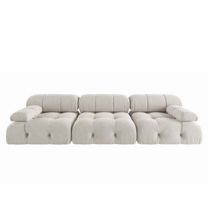 Canapé d'angle modulable convertible, canapé moderne en velours 3 places pour salon, appartement