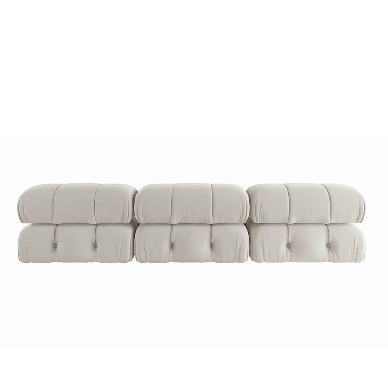 Canapé d'angle modulable convertible, canapé moderne en velours 3 places pour salon, appartement