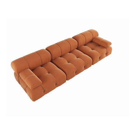 Canapé d'angle modulable convertible, canapé moderne en velours 3 places pour salon, appartement