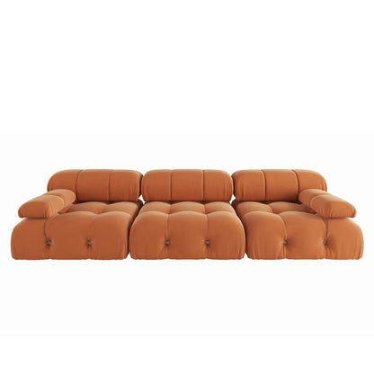 Canapé d'angle modulable convertible, canapé moderne en velours 3 places pour salon, appartement