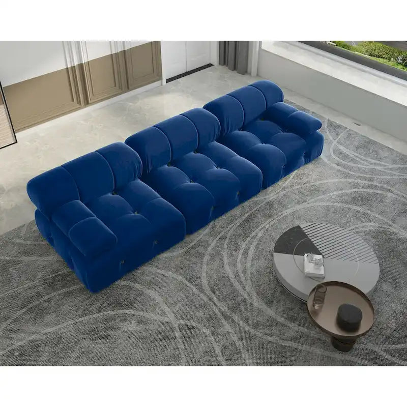 Canapé d'angle modulable convertible, canapé moderne en velours 3 places pour salon, appartement