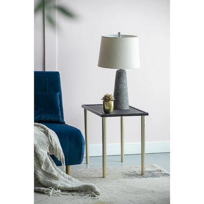 Tables d'appoint gigognes bicolores A&amp;B Home - Lot de 3 - Noir/Or