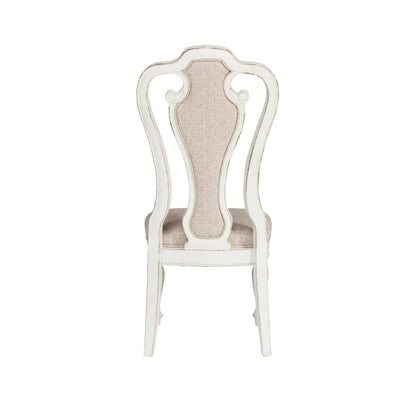 Ensemble de table à pieds 7 pièces Magnolia Manor Antique White Weathered Bark