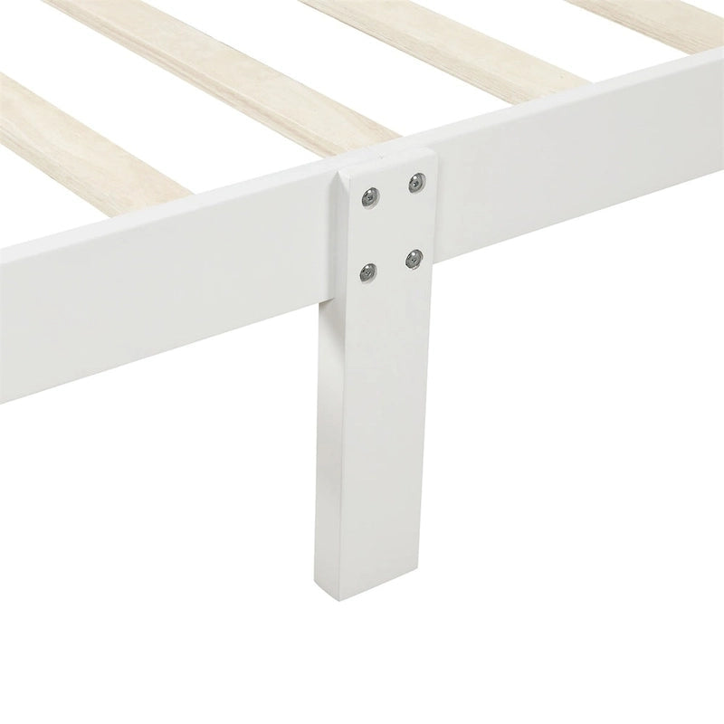 Lit traîneau double en bois Harper &amp; Bright Designs avec tête et pied de lit