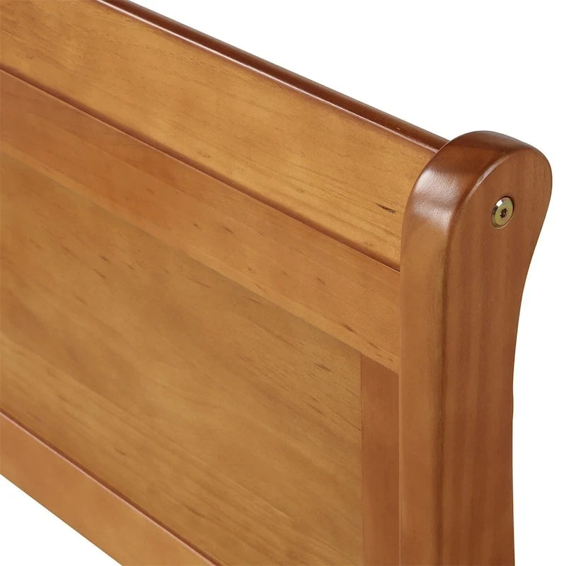 Lit traîneau double en bois Harper &amp; Bright Designs avec tête et pied de lit