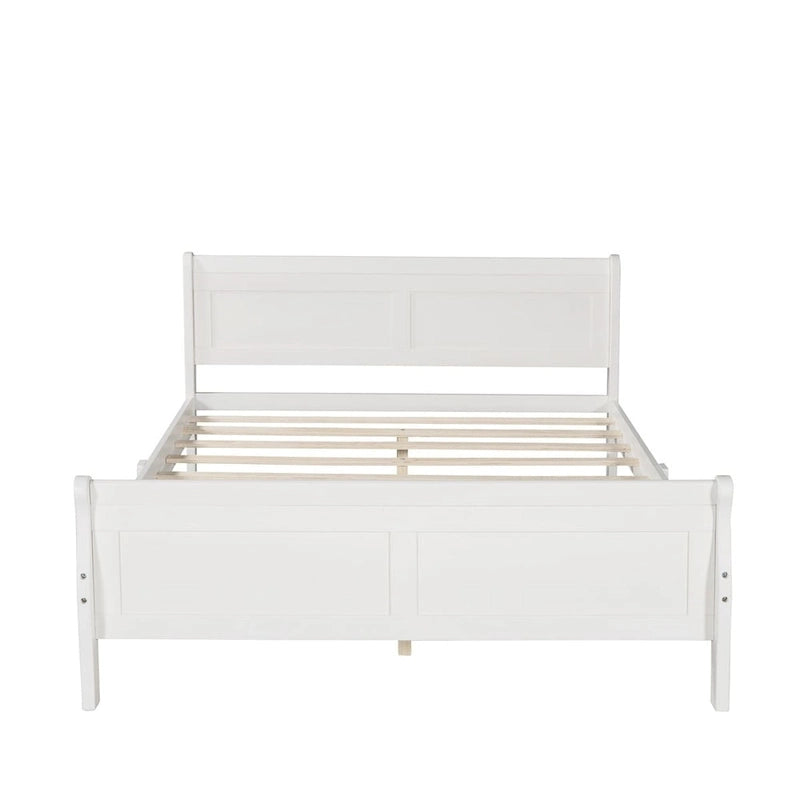 Lit traîneau double en bois Harper &amp; Bright Designs avec tête et pied de lit