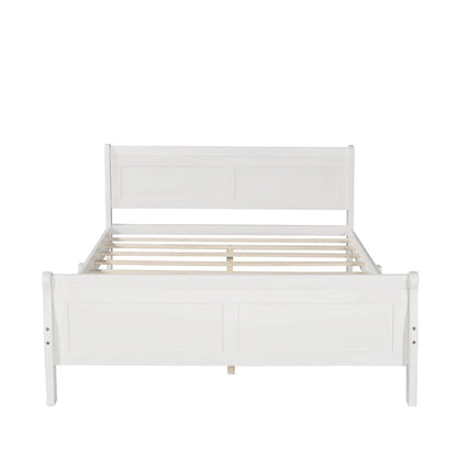 Lit traîneau double en bois Harper &amp; Bright Designs avec tête et pied de lit