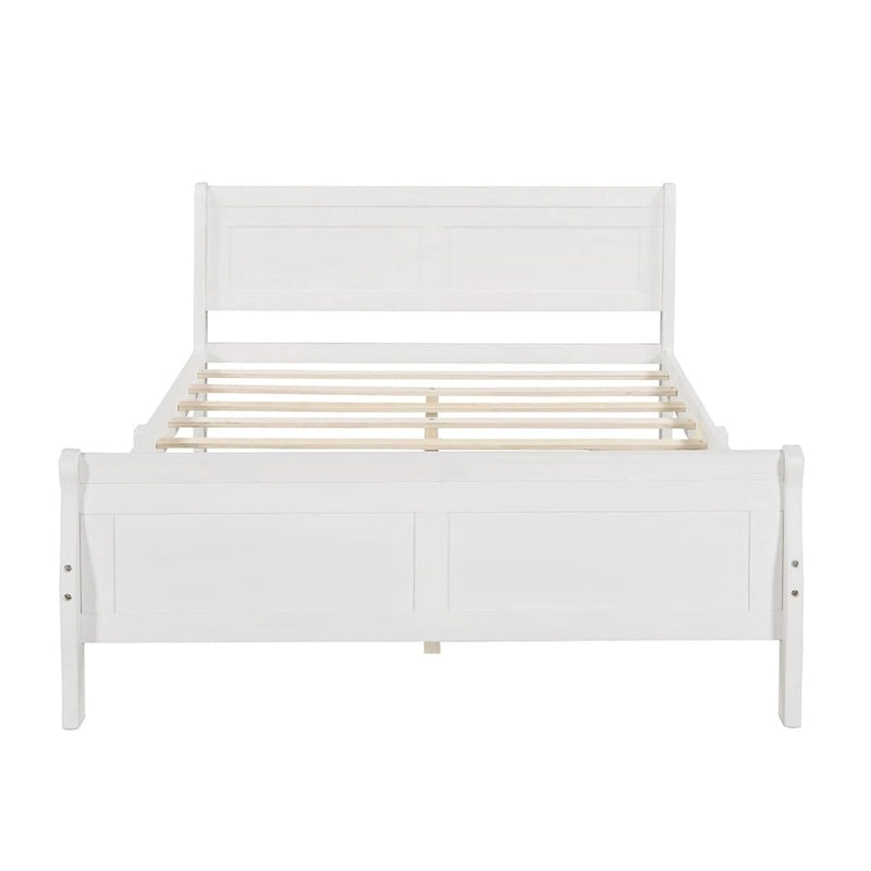 Lit traîneau double en bois Harper &amp; Bright Designs avec tête et pied de lit