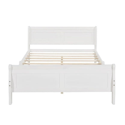 Lit traîneau double en bois Harper &amp; Bright Designs avec tête et pied de lit
