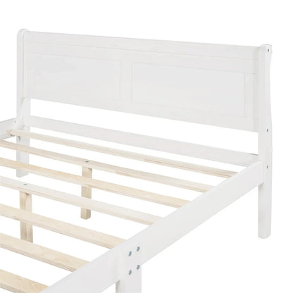 Lit traîneau double en bois Harper &amp; Bright Designs avec tête et pied de lit
