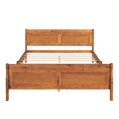 Lit traîneau double en bois Harper &amp; Bright Designs avec tête et pied de lit
