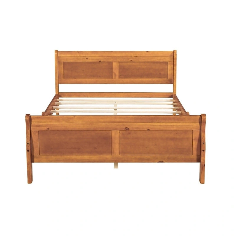 Lit traîneau double en bois Harper &amp; Bright Designs avec tête et pied de lit