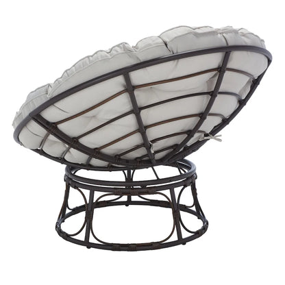 Fauteuil papasan d'extérieur Khloe de SAFAVIEH - 45 cm (L) x 45 cm (P) x 33 cm (H)
