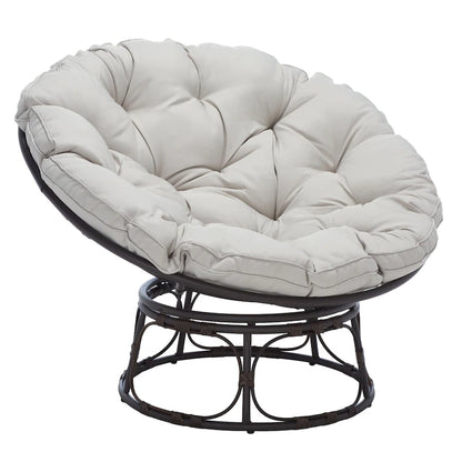 Fauteuil papasan d'extérieur Khloe de SAFAVIEH - 45 cm (L) x 45 cm (P) x 33 cm (H)