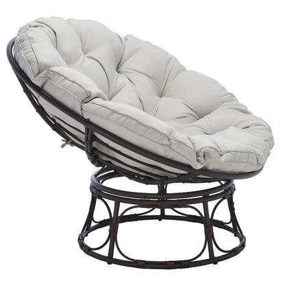 Fauteuil papasan d'extérieur Khloe de SAFAVIEH - 45 cm (L) x 45 cm (P) x 33 cm (H)