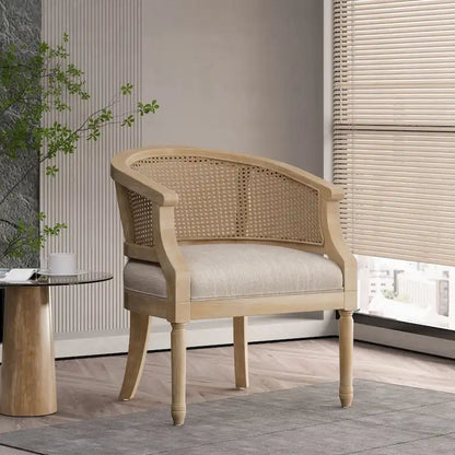 Fauteuil d'appoint Steinaker en bois et rotin de Christopher Knight Home