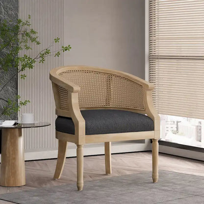 Fauteuil d'appoint Steinaker en bois et rotin de Christopher Knight Home