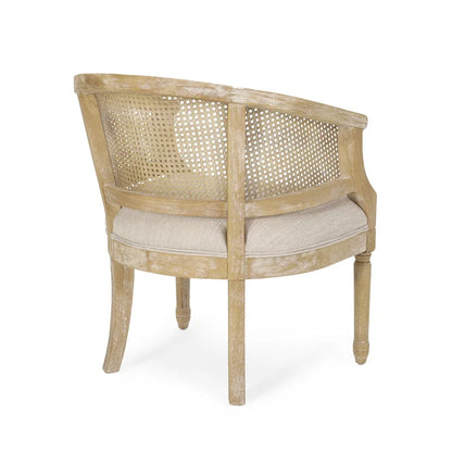 Fauteuil d'appoint Steinaker en bois et rotin de Christopher Knight Home