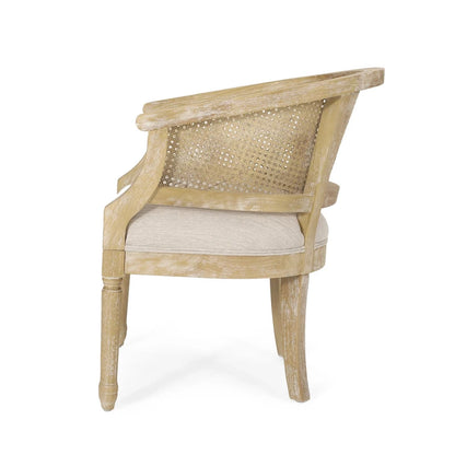Fauteuil d'appoint Steinaker en bois et rotin de Christopher Knight Home