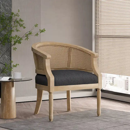 Fauteuil d'appoint Steinaker en bois et rotin de Christopher Knight Home