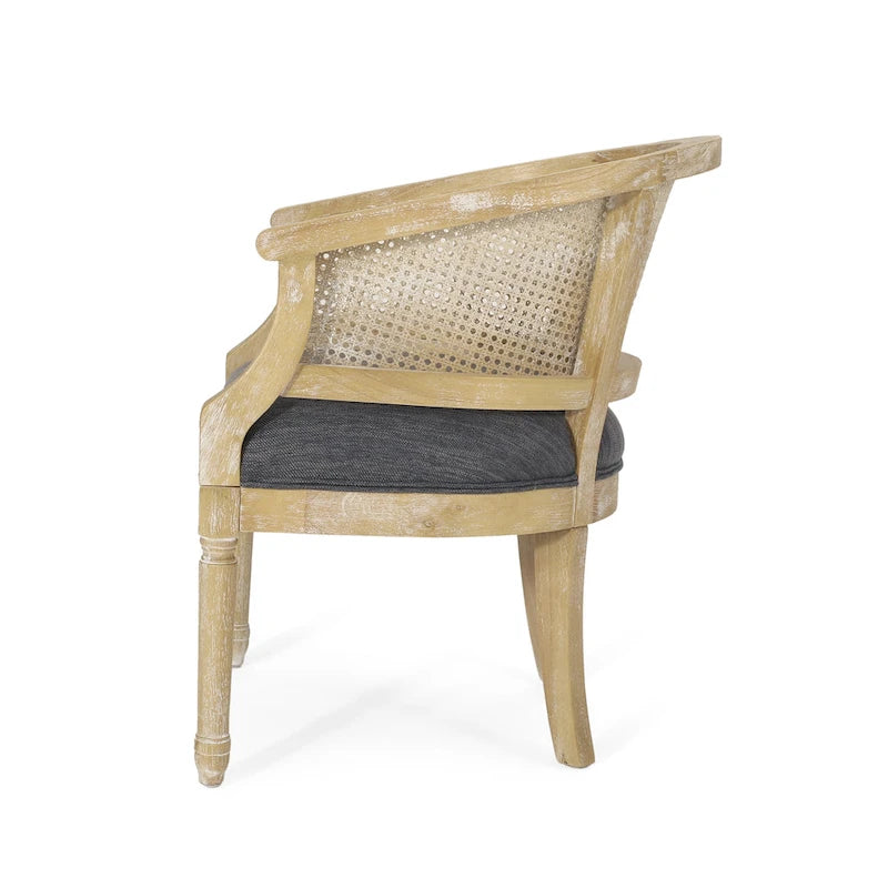 Fauteuil d'appoint Steinaker en bois et rotin de Christopher Knight Home