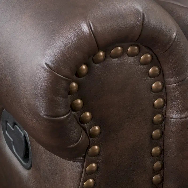 Fauteuil inclinable à bascule Charlie en cuir reconstitué de Christopher Knight Home