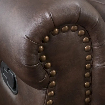 Fauteuil inclinable à bascule Charlie en cuir reconstitué de Christopher Knight Home