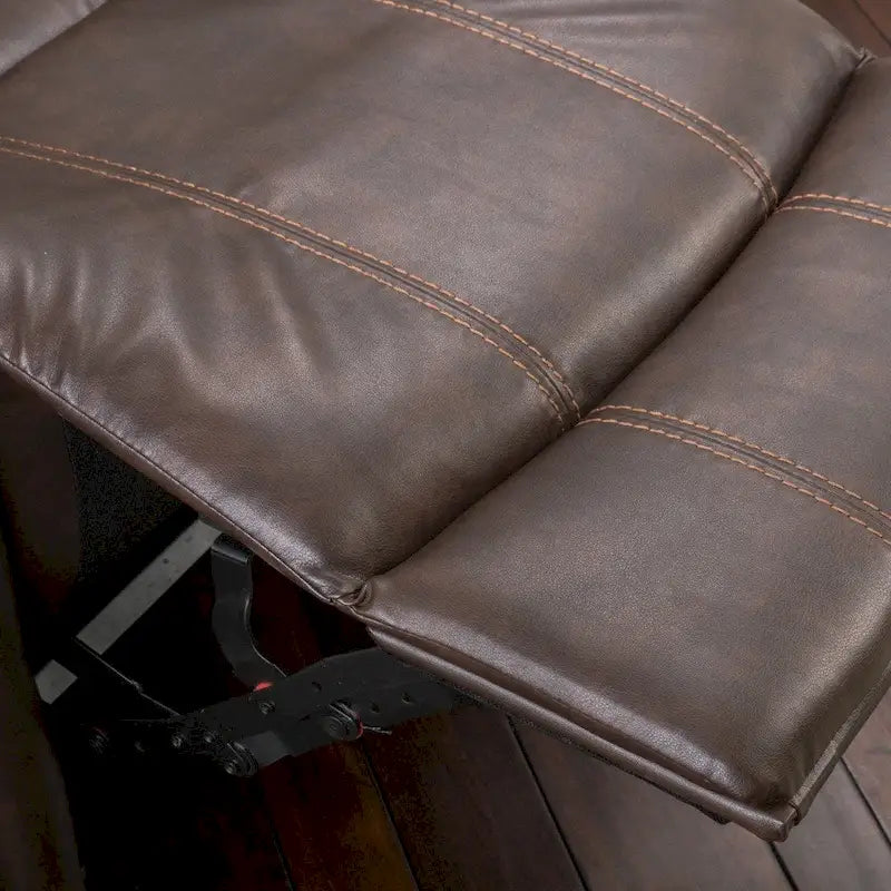 Fauteuil inclinable à bascule Charlie en cuir reconstitué de Christopher Knight Home