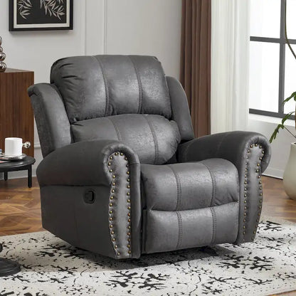 Fauteuil inclinable à bascule Charlie en cuir reconstitué de Christopher Knight Home