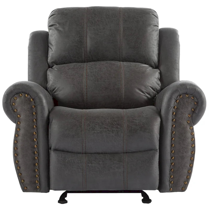 Fauteuil inclinable à bascule Charlie en cuir reconstitué de Christopher Knight Home
