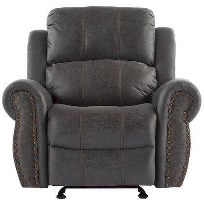 Fauteuil inclinable à bascule Charlie en cuir reconstitué de Christopher Knight Home