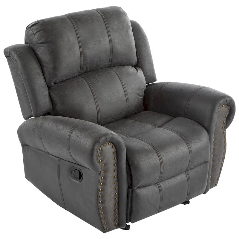 Fauteuil inclinable à bascule Charlie en cuir reconstitué de Christopher Knight Home