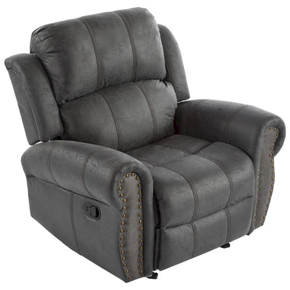 Fauteuil inclinable à bascule Charlie en cuir reconstitué de Christopher Knight Home