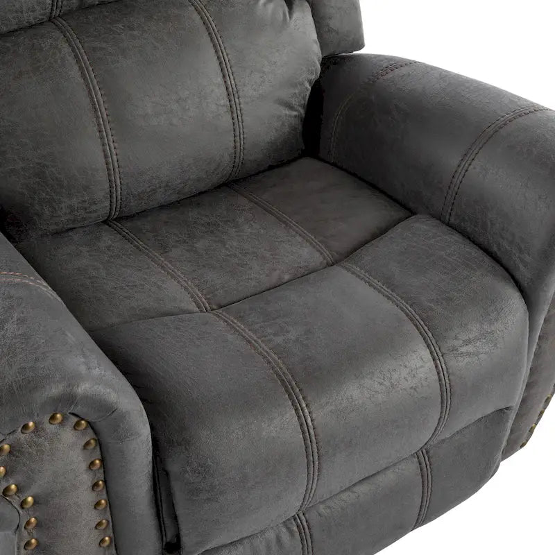 Fauteuil inclinable à bascule Charlie en cuir reconstitué de Christopher Knight Home