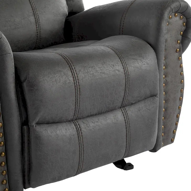 Fauteuil inclinable à bascule Charlie en cuir reconstitué de Christopher Knight Home