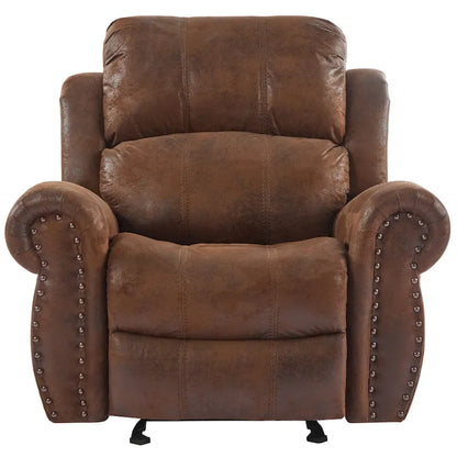 Fauteuil inclinable à bascule Charlie en cuir reconstitué de Christopher Knight Home
