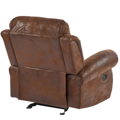 Fauteuil inclinable à bascule Charlie en cuir reconstitué de Christopher Knight Home