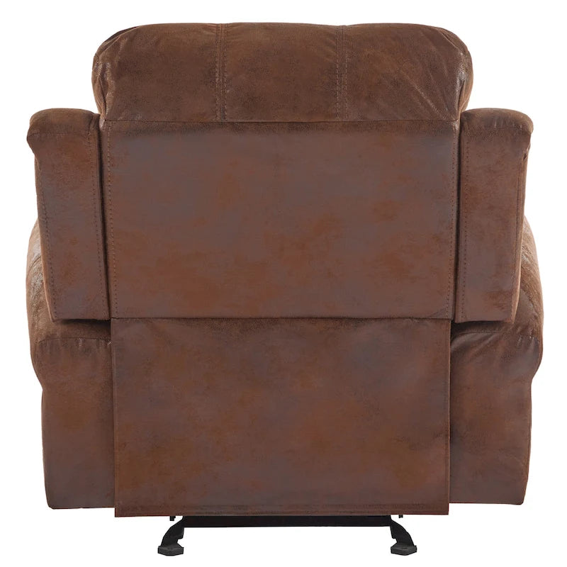 Fauteuil inclinable à bascule Charlie en cuir reconstitué de Christopher Knight Home