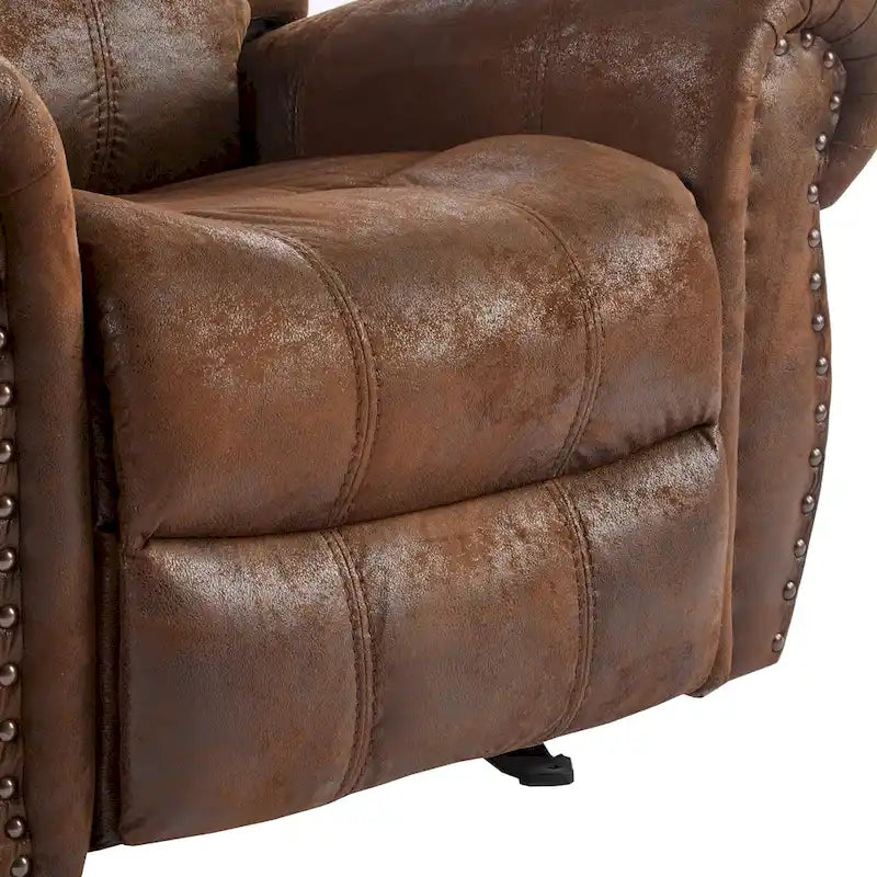 Fauteuil inclinable à bascule Charlie en cuir reconstitué de Christopher Knight Home