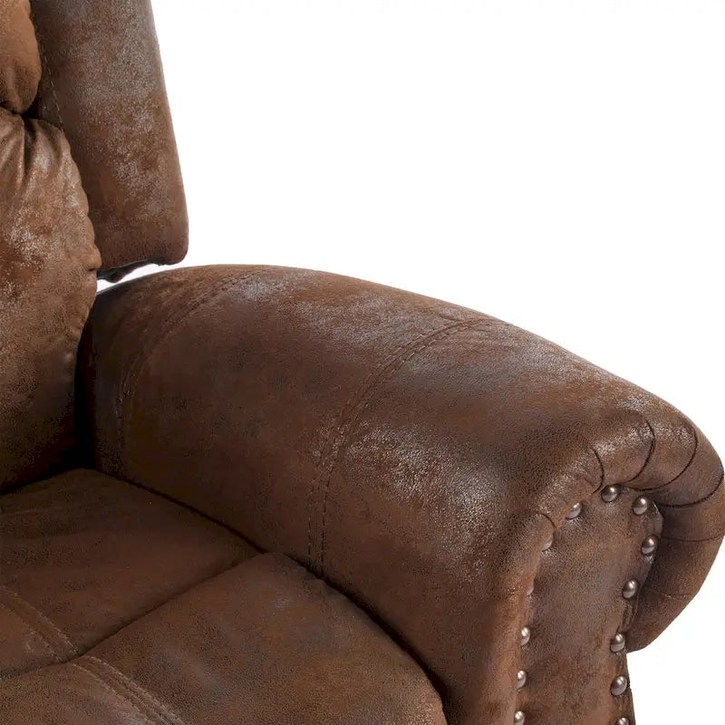 Fauteuil inclinable à bascule Charlie en cuir reconstitué de Christopher Knight Home