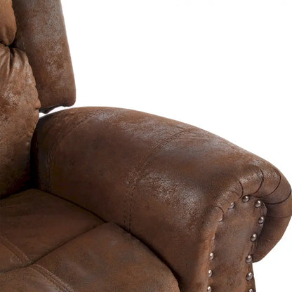 Fauteuil inclinable à bascule Charlie en cuir reconstitué de Christopher Knight Home