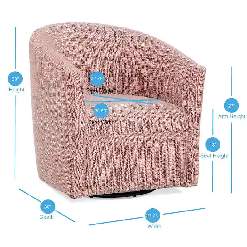 Fauteuil pivotant Leony de Greyson Living
