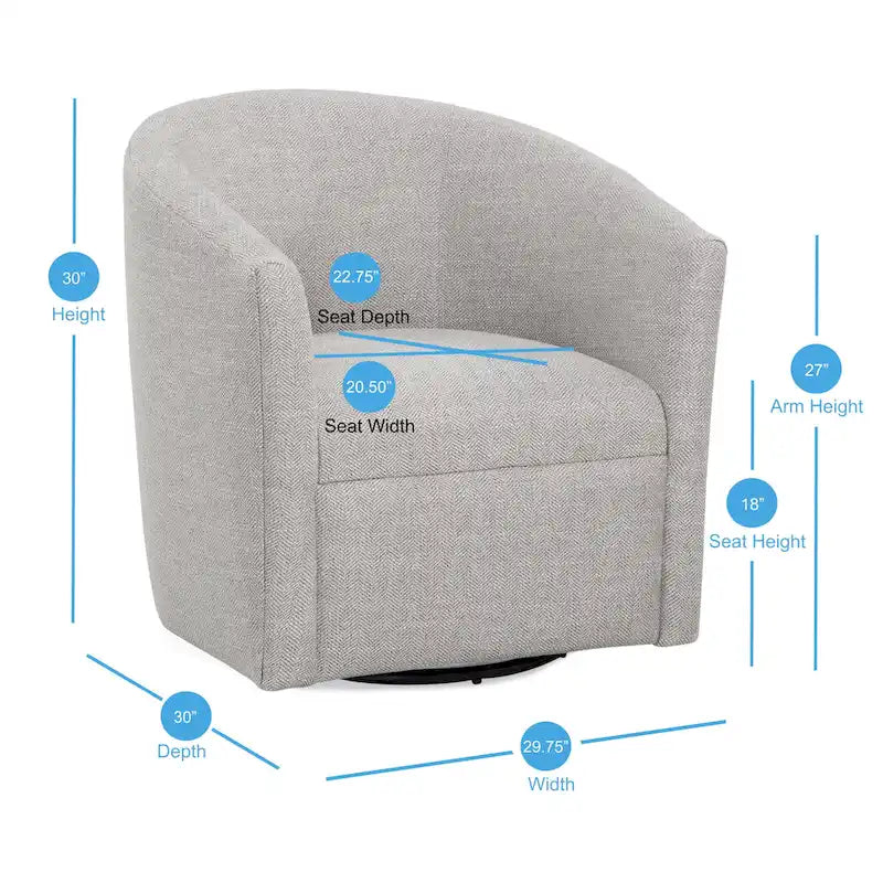 Fauteuil pivotant Leony de Greyson Living