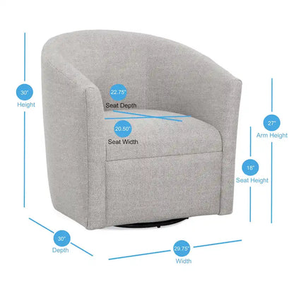 Fauteuil pivotant Leony de Greyson Living