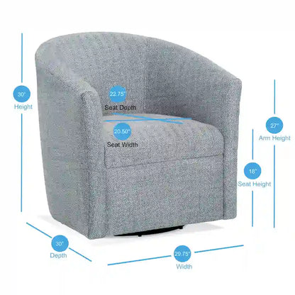 Fauteuil pivotant Leony de Greyson Living