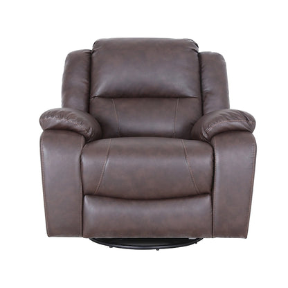Fauteuil inclinable pivotant Malic en similicuir capitonné de Christopher Knight Home
