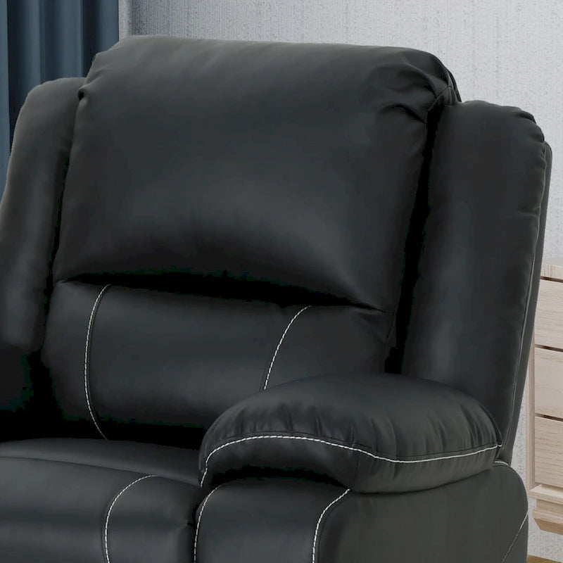 Fauteuil inclinable pivotant Malic en similicuir capitonné de Christopher Knight Home